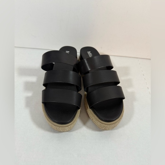 Mia Women’s ~ Sz 9 ~ Black ~ Slip on ~ Platform Sandals ~ - Picture 5 of 12
